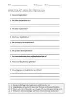 Vorschau - Arbeitsblätter - AB mit Fragen zum Thema "Seepferdchen" + Lösungsblatt - Deckblatt
