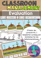 Vorschau - Mal- und Bastelvorlagen - Classroom Management Mein Lernweg - Prozess Evaluation mit Blume - Deckblatt