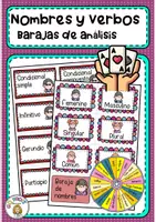 Vista previa - Juegos / Gamificación - Barajas para jugar y analizar: sustantivos y verbos - Portada