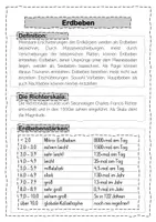 Vorschau - Stationenlernen - Kurzer Infotext - Erdbeben und Erdbebenstärken #ErdbebenTürkeiSyrien - Seite 1