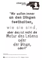 Vorschau - Arbeitsblätter - Künstler Zitate - Andy Goldsworthy - Land Art - vergängliche Kunst - Seite 1