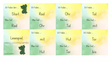 Vorschau - Spiele - Lesespiel zu R, T, B, K - Flex und Flora 1 - Deckblatt