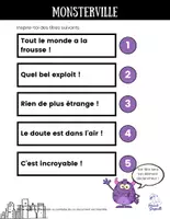 Aperçu - Préparation de séance / Séance complète - Atelier Écriture Monstres Écrire Article Journal - Page 3