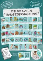 Vorschau - Arbeitsblätter - Bildkarten Flashcards "Haustierhaltung" (auch zum selbst beschriften!) - Deckblatt