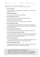 Vorschau - Arbeitsblätter - AB mit Fragen zum Thema "Sphinx" + Lösungsblatt + Infografik - Seite 2