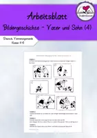 Vorschau - Arbeitsblätter - Arbeitsblatt "Bildergeschichte - Vater und Sohn (4) " - Klasse 4-6 - Deckblatt