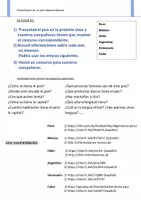 Vorschau - Arbeitsblätter - Presentación de un país hispanohablante - Deckblatt