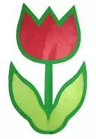 Vorschau - Mal- und Bastelvorlagen - Basteln im Frühling: Leuchtende Tulpen (Fensterdekoration) - Seite 2