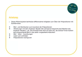 Vorschau - Fördermaterial/Inklusion - Herbst: Präpositionen mit Eichhörnchen üben - Seite 1