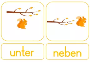Vorschau - Fördermaterial/Inklusion - Herbst: Präpositionen mit Eichhörnchen üben - Seite 3