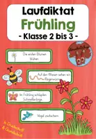 Vorschau - Arbeitsblätter - Laufdiktat / Schleichdiktat Frühling Klasse 2-3 - Deckblatt