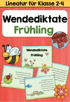 Vorschau - Arbeitsblätter - Wendediktate Frühling - Klasse 2 bis 4 - - Deckblatt