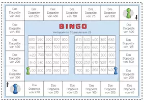 Vorschau - Spiele - Bingo Brettspiele Verdoppeln und Halbieren im Tausenderraum (ab Klasse 3) - Seite 3