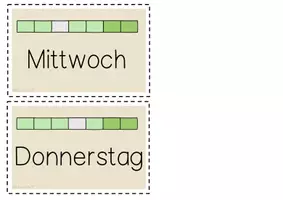 Vorschau - Poster - Tafelkalender Visualisierung auf Deutsch und Englisch (beige) - Seite 2