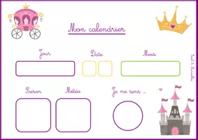 Aperçu - Apprentissages en autonomie - MON CALENDRIER CHATEAU FILLE - Page 1