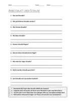 Vorschau - Arbeitsblätter - AB mit Fragen zum Thema "Strauße" + Lösungsblatt + Infografik - Deckblatt