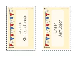 Vorschau - Präsentationen/Tafelbilder - Klassendienste Ämtliplan (gelb) - Seite 1
