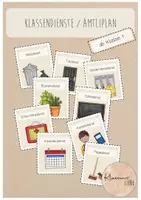 Vorschau - Präsentationen/Tafelbilder - Klassendienste Ämtliplan (beige) - Deckblatt