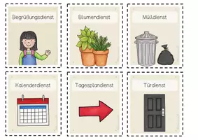 Vorschau - Präsentationen/Tafelbilder - Klassendienste Ämtliplan (beige) - Seite 2