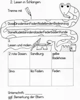 Vorschau - Arbeitsblätter - Lesehausaufgabe 18: Es gibt Pizza! - Seite 1