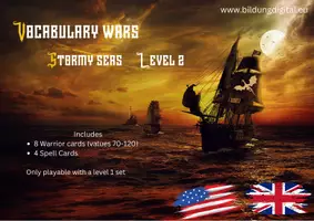 Vorschau - Bildkarten - Vocabulary Wars: Level 2: Stormy seas (Englisch) - Seite 1