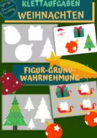 Vorschau - Fördermaterial/Inklusion - Klettmappe Wahrnehmung: Weihnachten - Deckblatt