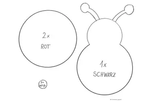 Vorschau - Mal- und Bastelvorlagen - Fensterbild Marienkäfer - Bastelanleitung mit Vorlagen - Seite 3