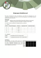 Vorschau - Arbeitsblätter - Experiment - Blutgruppen-Modellversuch - Deckblatt