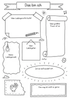 Vorschau - Arbeitsblätter - Das bin ich in Sketchnotes - Kreativer Steckbrief - Kennenlernen 🗣️✍️ - Seite 2