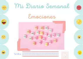 Vista previa - Hojas de trabajo - Mi Diario Semanal de Emociones - Portada