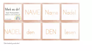 Vorschau - Spiele - Merk es dir! (N/ie/H) - Silbenschrift - Seite 1