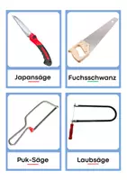 Vorschau - Bildkarten - Werkzeugkunde 1:1 Zuordnung - Seite 1