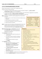 Vorschau - Arbeitsblätter - The Giver, characterization, a step by step guide, example Jonas - Seite 1