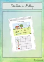 Vorschau - Arbeitsblätter - Frühling - Strichlisten erstellen - Deckblatt