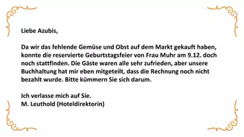 Vorschau - Stundenentwürfe - Kaufvertrag Zahlungsverzug Berufsschule - Seite 1