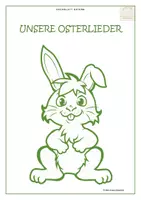 Vorschau - Mal- und Bastelvorlagen - DECKBLATT OSTERN zum Ausmalen :-) - Seite 1