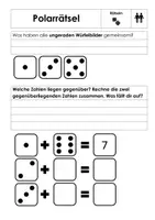 Vorschau - Quiz - Polarrätsel - Addieren im Zahlenraum bis 10 - Seite 1