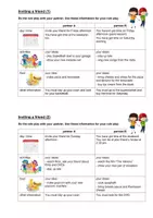 Vorschau - Anderer Materialtyp - Inviting a friend - scenario cards and scaffolding for a role play - Seite 2