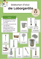 Vorschau - Präsentationen/Tafelbilder - Bildkarten Tafelmaterial Laborgeräte für den Laborführerschein (Foto) NaWi Bio - Deckblatt