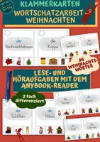 Vorschau - Fördermaterial/Inklusion - Klammerkarten: Weihnachten - Wortschatzarbeit - Deckblatt