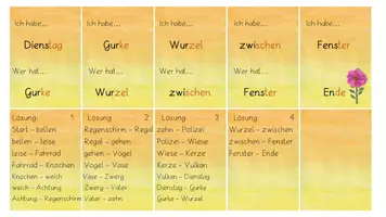 Vorschau - Spiele - Lesespiel zu den Lauten ch/G/V/Z - Silbenschrift - Seite 2