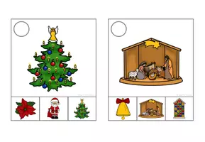 Vorschau - Spiele - Klammerkarten: Weihnachten - Wortschatzarbeit (Symbole lesen) - Seite 3