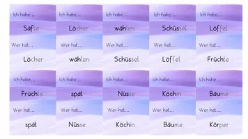 Vorschau - Spiele - Lesespiel zu Ö/Ü/Ä/äu - Silbenschrift - Seite 1