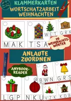 Vorschau - Fördermaterial/Inklusion - Klammerkarten: Weihnachten - Anlaute - Deckblatt