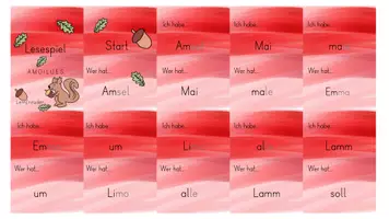 Vorschau - Spiele - Lesespiel in Silbenschrift - L U E S - Deckblatt