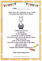 Vorschau - Anderer Materialtyp - Abschiedsgruß Ende Klasse 2 - Lamaklasse - Seite 2