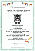 Vorschau - Anderer Materialtyp - Abschiedsgruß Ende Klasse 2 - Zebraklasse - Seite 2