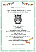 Vorschau - Anderer Materialtyp - Abschiedsgruß Ende Klasse 2 - Zebraklasse - Seite 3