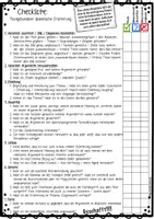 Vorschau - Stundenentwürfe - Checkliste zur textgebundenen dialektischen Erörterung - Seite 1