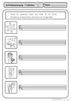 Vorschau - Arbeitsblätter - Schreibspaziergang Frühblüher (Klasse 1/ 2) - Silbenschrift/ 2 Designs - Seite 3